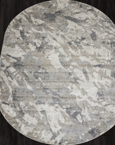 Ковер российский F153 TORNADO (Фризе, бежевый, серый) овальный