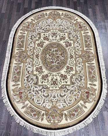 Ковер бельгийский 5134498330 KUNDUZ (Вискоза, коричневый) овальный