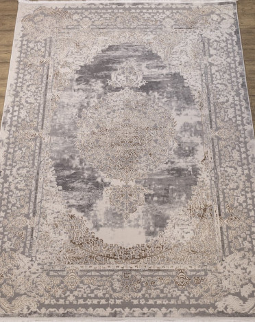 Ковер российский 27718-23347 Лакшери (Полиэстер, бежевый, серый)