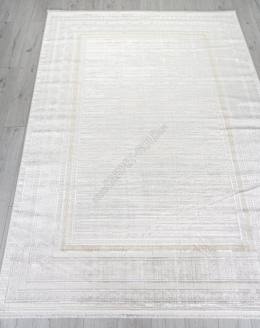 Ковер турецкий 31848A SHINE (Полиэстер, кремовый)