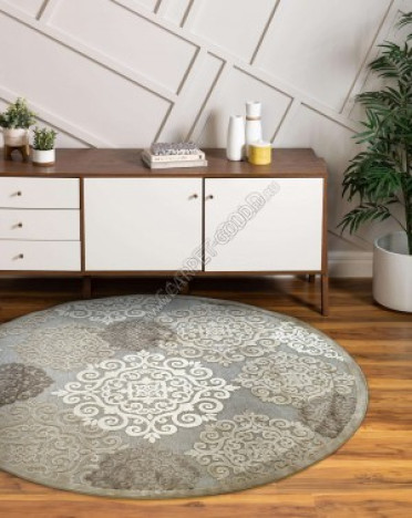 Ковер бельгийский 38001-6565-90 Genova (Вискоза) круглый