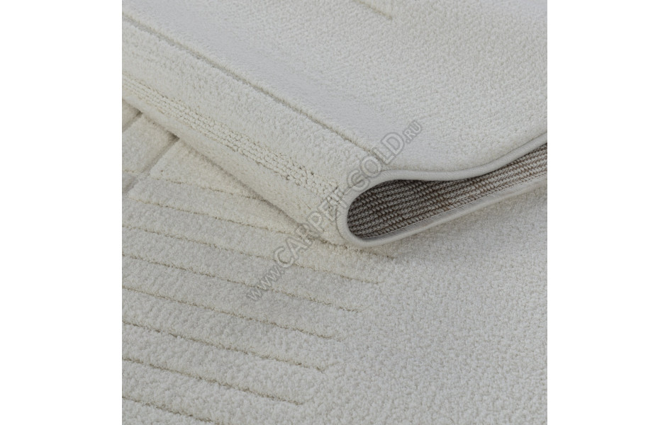 Рельефный турецкий ковер Sofia 0E389A WHITE