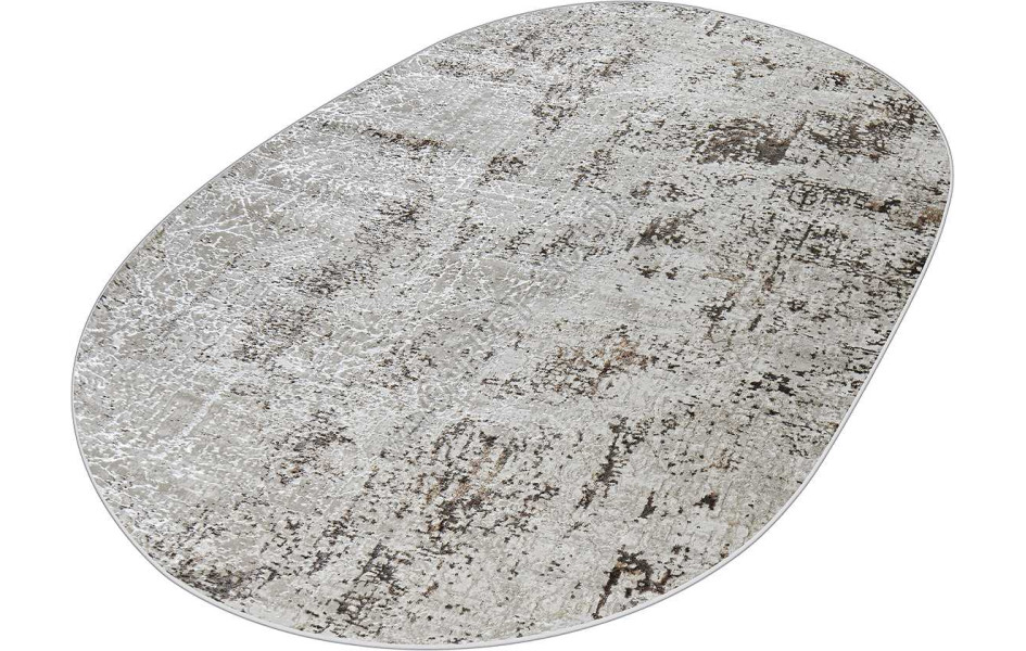 38549A OVAL BROWN FLS / CREAM Eliza