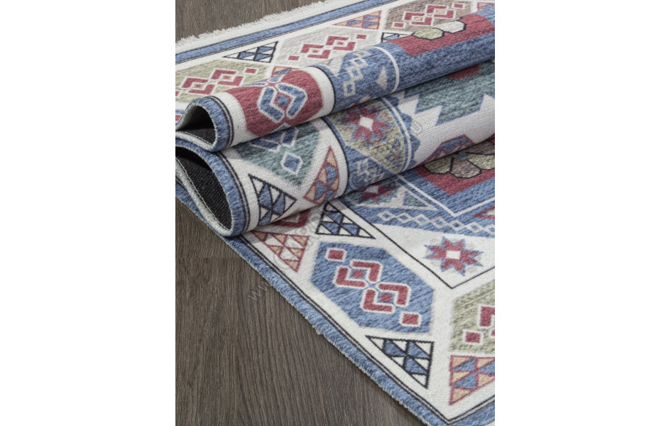 Ковер AB150A - BLUE / CREAM - Прямоугольник - коллекция LOTUS