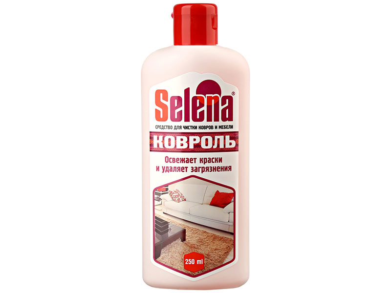 Чистка ковра моющим средством Селена Ковроль